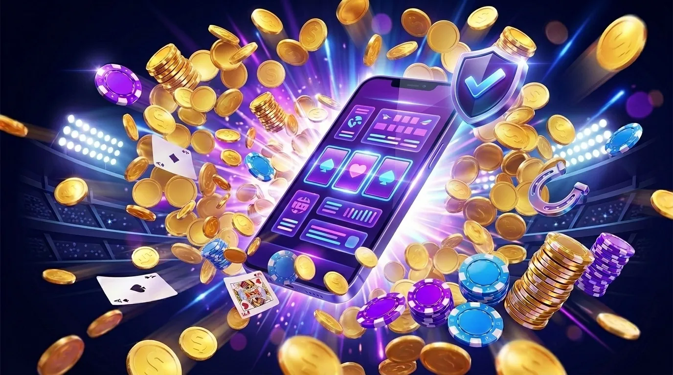 Brass Crown casino mobile app iOS Android phone artwork