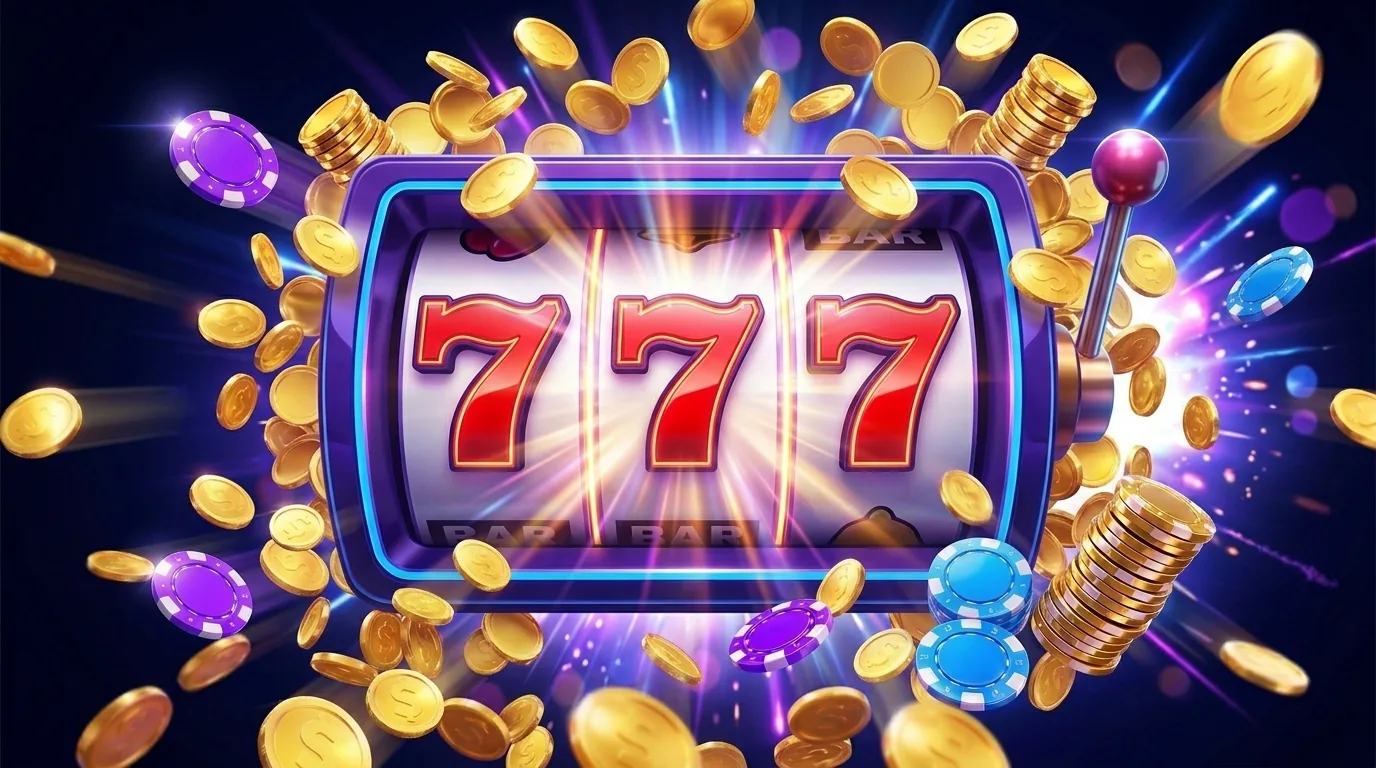 Brass Crown casino slots library three sevens jackpot reel artwork