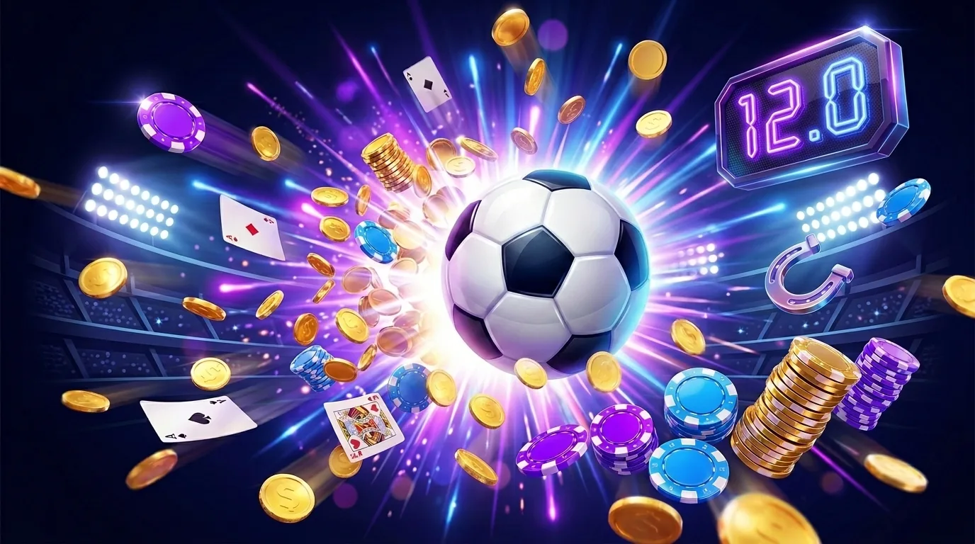 Brass Crown sportsbook Supercharged Odds football betting artwork